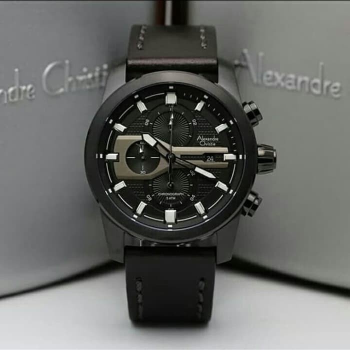✅Sale Jam Tangan Pria Alexandre Christie Ac 6562 Full Black Original Terbatas