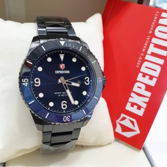 ✅Sale Expedition E6792 / E 6792 Black Blue - Jam Tangan Pria Original Limited