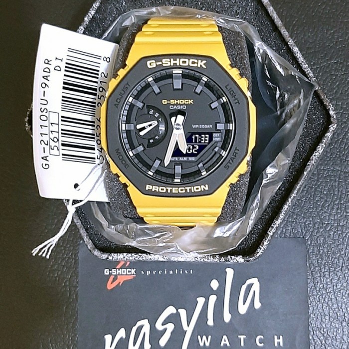✅Original Casio G-Shock Gshock Ga 2110Su / Ga2110Su - 9Adr Yellow / Kuning Bisa Gojek