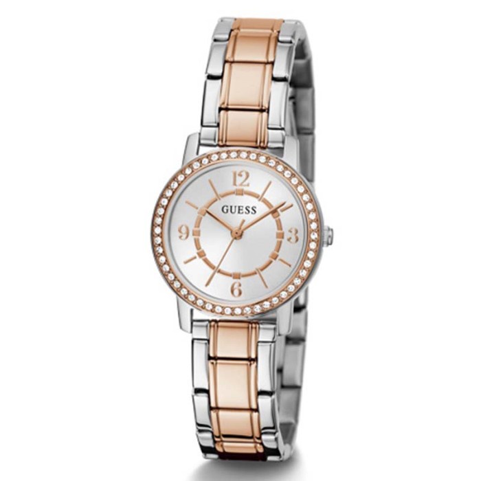 ✅New Ori Jam Wanita Guess - Ladies Watch Melody Silver Rose Gold - Gw0468L5 Diskon