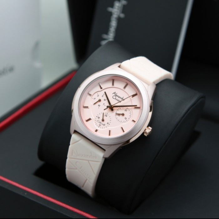 ✅Ori Alexandre Christie Ac 2999 Rosegold Peach Ac2999 Wanita Original Terbatas