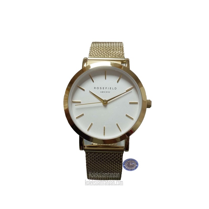 ✅New Ori Jam Tangan Wanita Rosefield Twg-T51 Gold Original Garansi Resmi Terbaru