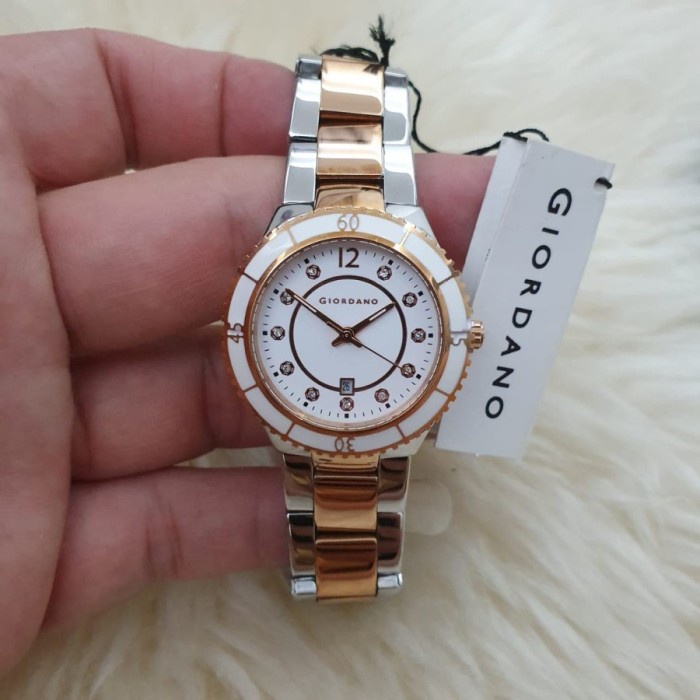 ✅New Giordano 2692-55 Silver Rosegold Jam Tangan Wanita Original Ori Bisa Gojek