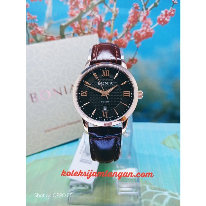 ✅Baru Jam Tangan Wanita Bonia Bnr166-2533 Hitam Rose Gold Original Murah Limited