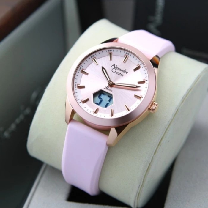 ✅New Jam Tangan Wanita Original Alexandre Christie Ac9394Lh Soft Purple Diskon