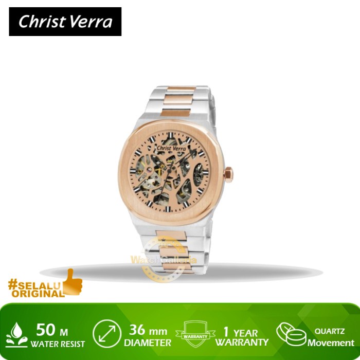 ✅Baru Jam Tangan Christ Verra Cv 10458Lat-14 Rg Original Murah Bisa Sameday