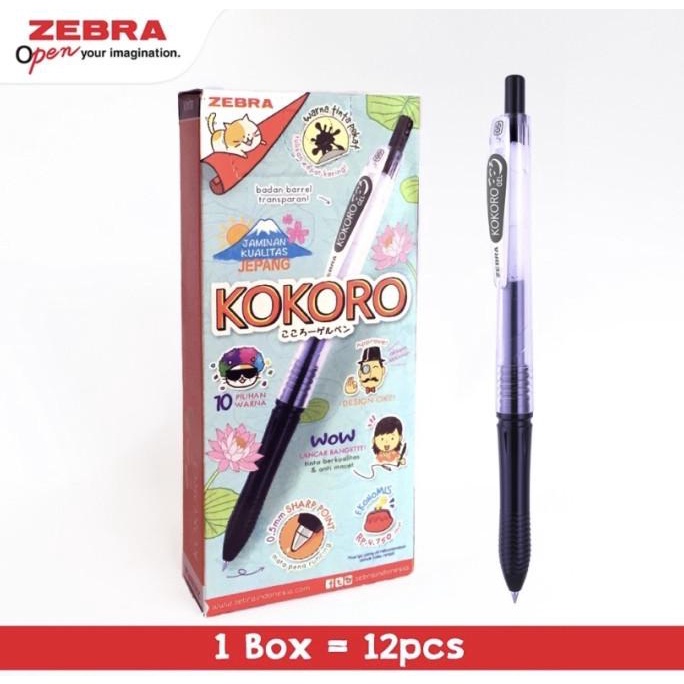 

Ballpoint Zebra Kokoro 0.5 1Box Kode 570
