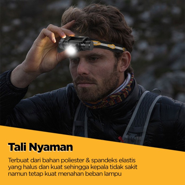 Boruit D10 Xml L2 Senter Kepala Led Headlamp Flashlight Headlight