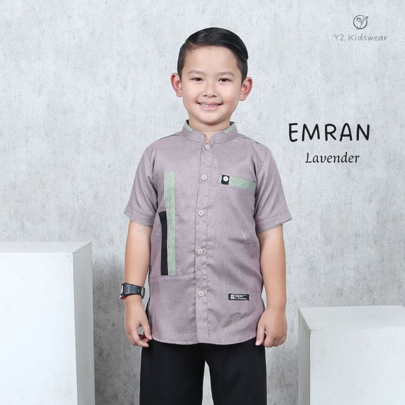 Baju muslim koko Anak  Emran By : Y2 kids ||Koko Lengan Pendek Koko Anak Bahan Katun