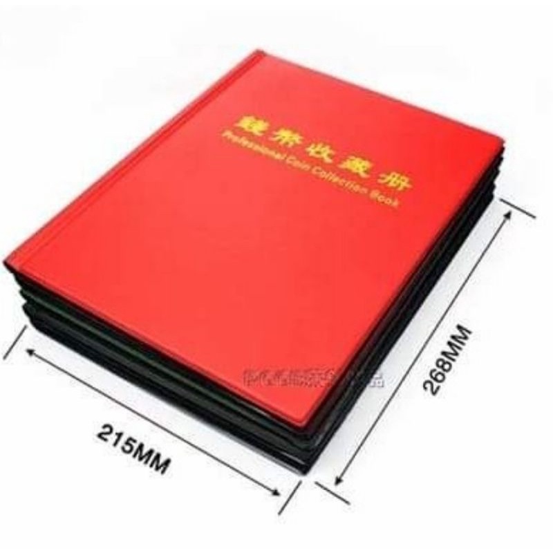 Album koin PCCB besar 215 x 268 mm 200 kantong