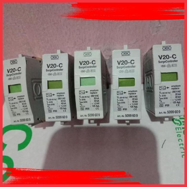 (RED) MATA SURGE ARESTER OBO V20-C 280V AC