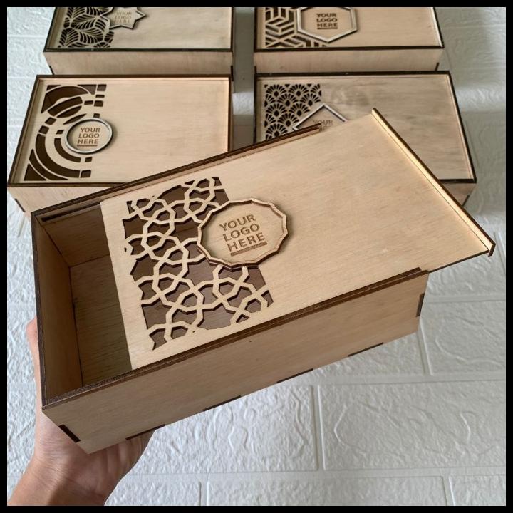 

DISKON WOODEN BOX PACKAGING PLYWOOD LASER CUT CUSTOM GRAFIR LOGO !!!!!