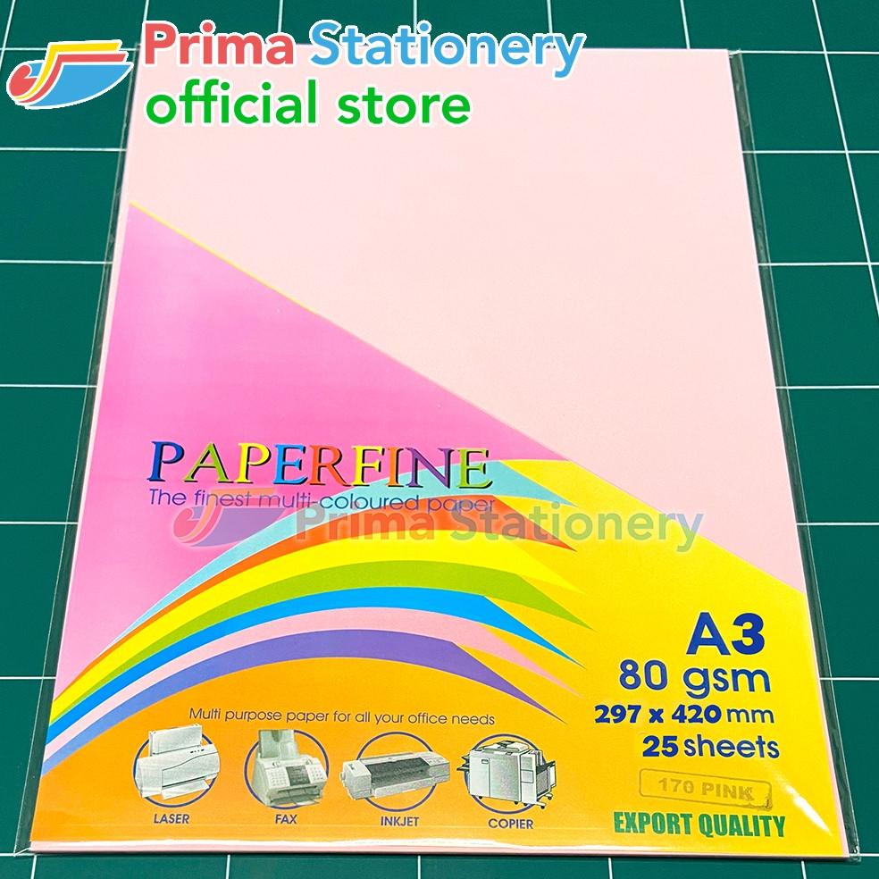 

Terbaik! Kertas HVS Warna Paperfine A3 Isi 25 Lembar Warna Muda