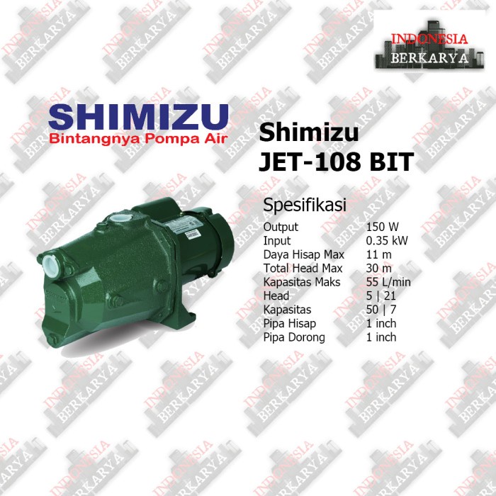 Pompa Air Semi Jet Shimizu JET-108 BIT