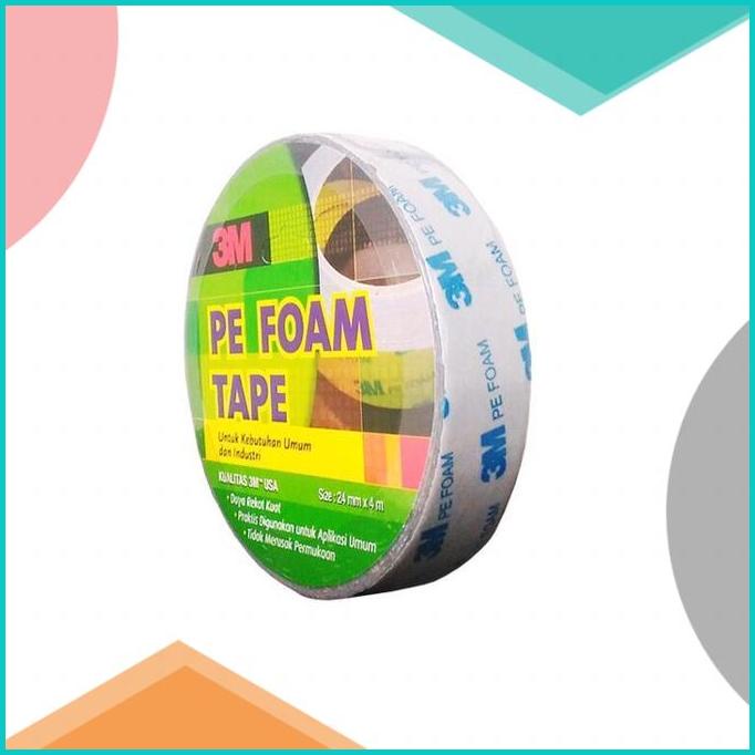 

DOUBLE TAPE BUSA 3M Pe Foam Tape 24mm x 4M 66 Pcs ORIGINAL 20JVLZ3 ac