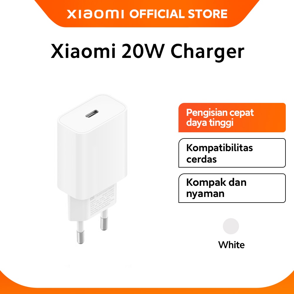 Official Xiaomi Charger 20W (Type C) Pengisian Cepat Portable
Kompatibilitas Cerdas Kompak Nyaman