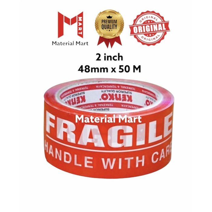 

Lakban Fragile 2 Inch Lakban Jangan Di Banting 2" Plakban 50 Meter