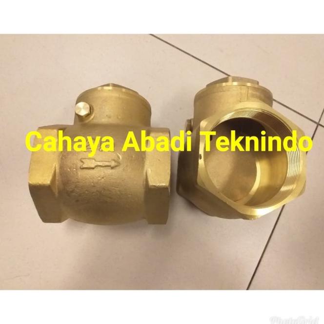 Check Valve Kuningan 3"(Inch) Swing Check Valve Brass