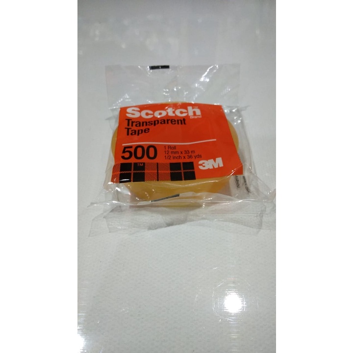 

Isolasi 3M 500S Transparan Tape 12MMX33M