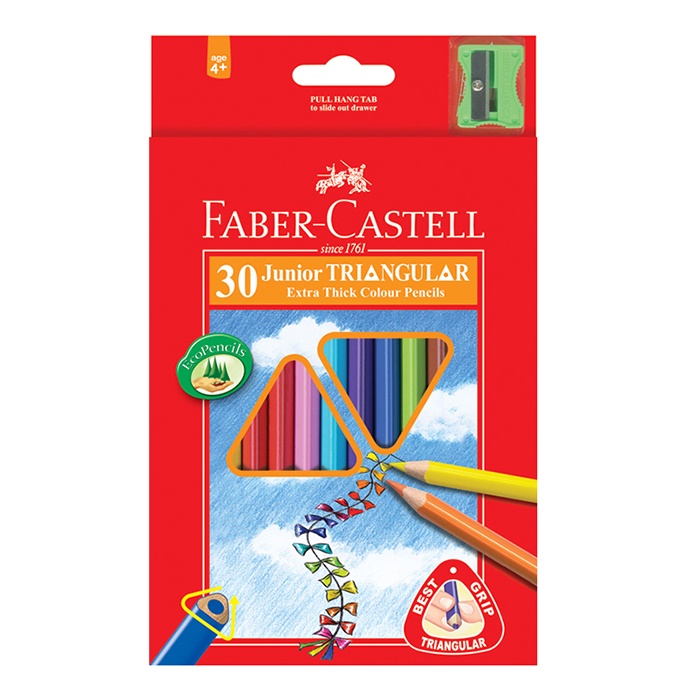 

PENSIL WARNA FABER CASTELL 116538-30L JUNIOR TRIANGLE