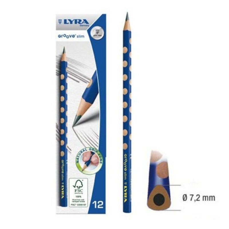 

PENSIL SERUT LYRA 1760100 GROOVE SLIM GRAPH HB