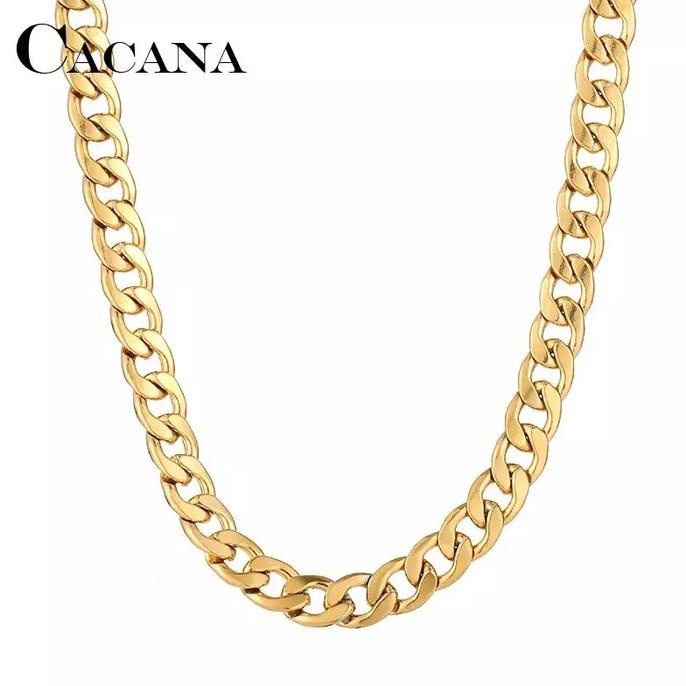 KALUNG PRIA TITANIUM GOLD MODEL RANTAI EMAS