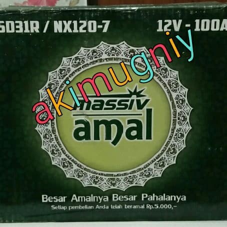 ✨Termurah Aki Massiv Amal 95D31R Nx120-7 N70Z 12V 100Ah Gs Yuasa Isuzu Elf Terbatas