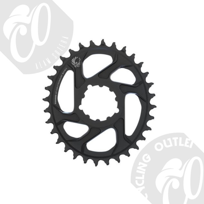 ✨Ori Sram Chainring X-Sync Eagle Oval 34T Dm 3 Off B Black 2019 Bisa Gojek
