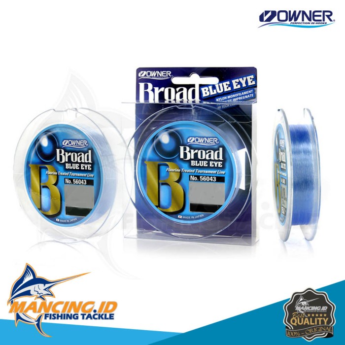 ✨Ori Senar Pancing Owner Broad Blue Eye 300M 0.40Mm Nylon Monofilament Line Terbaru