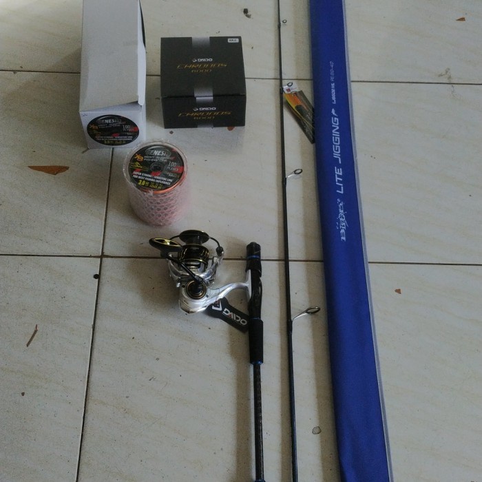 ✨Ori Set Pancing Laut Jigging Blood Lote Daido Chronos 6000 Pe Genesis 200M Limited
