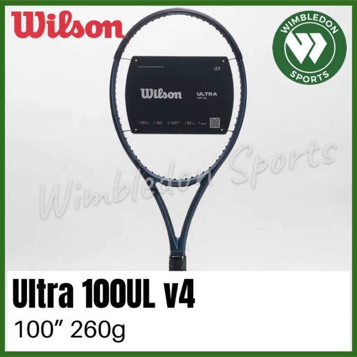 ✨Ori Raket Tenis Wilson Ultra 100Ul V4 / Raket Wilson Ultra 100Ul V4 260G Berkualitas