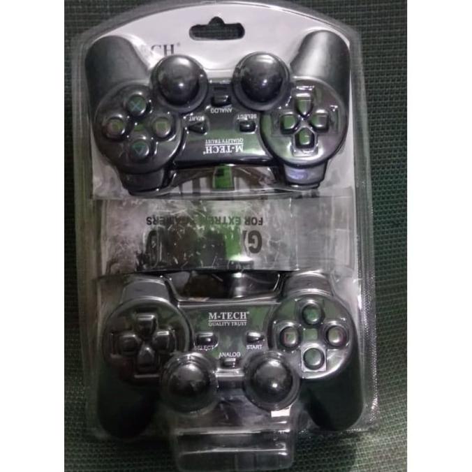 Gamepad DOBLE Getar Black - Stick PC Laptop - Joystick PC Laptop Usb