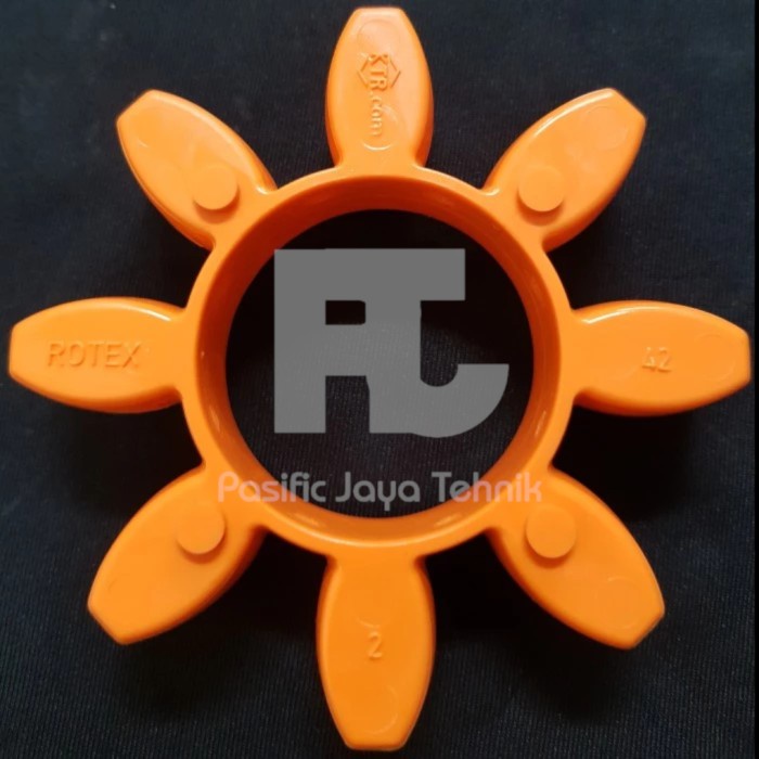 ✅Original Rubber/Karet/Element Coupling Rotex Gr Ktr 42/Ge42/Gr42 - Orange Ori Berkualitas