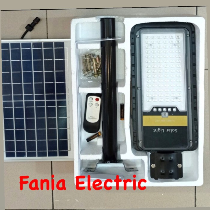 ✅Ready Lampu Jalan Led 80 Watt Pju 2In1 Solar Cell 80 Watt 80W Sni Berkualitas