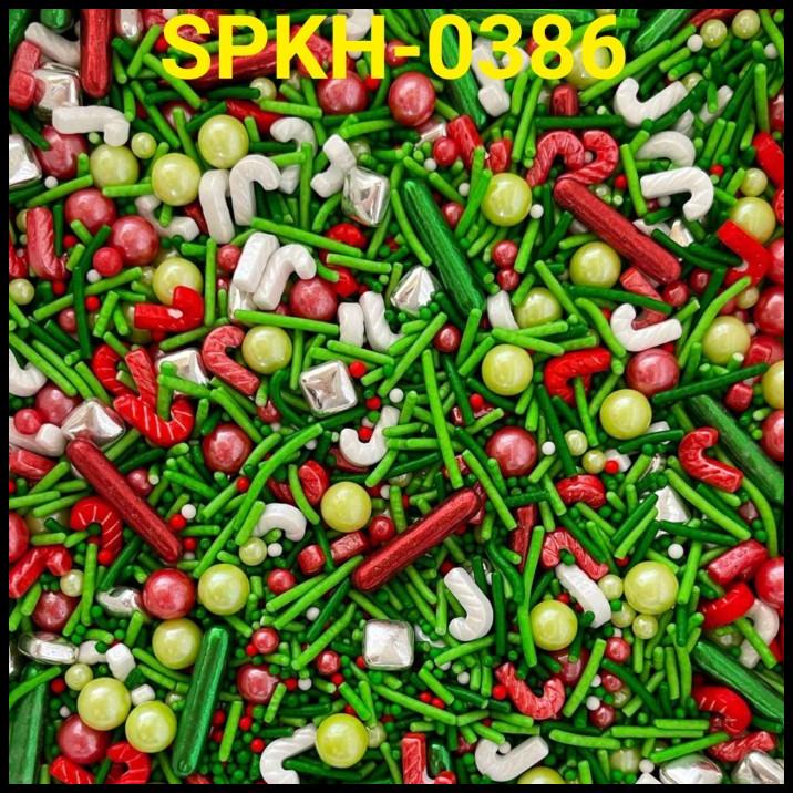 

GRATIS ONGKIR SPKH-0386 SPRINKLES SPRINKEL 500GR NATAL CANDY CANE MERAH HIJAU !!