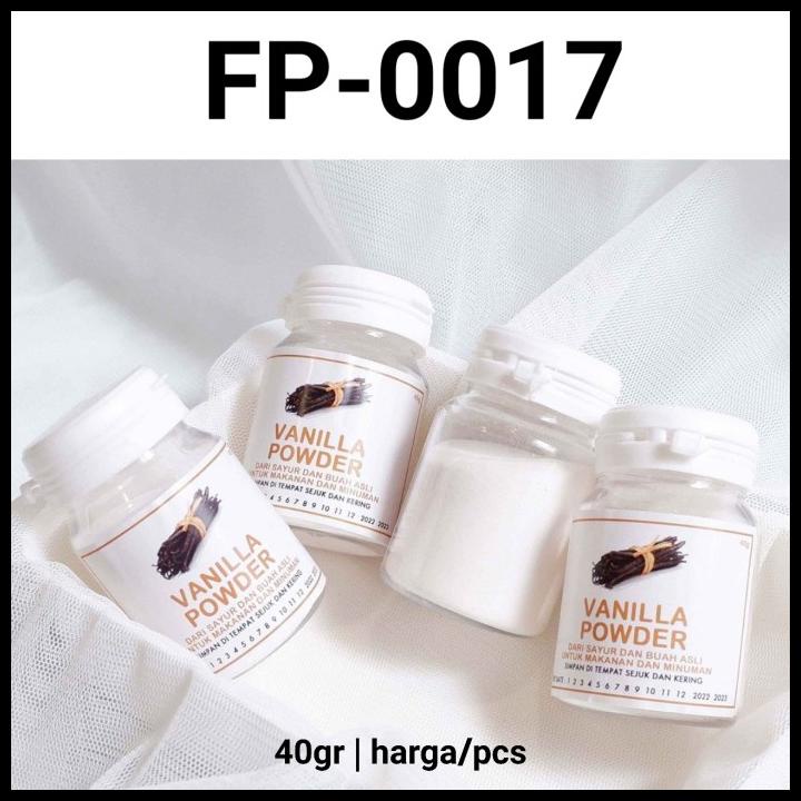 

HOT DEAL FP-0017 FOOD POWDER PERASA PEWARNA MAKANAN 40GR VANILLA VANILA !!!!!!!