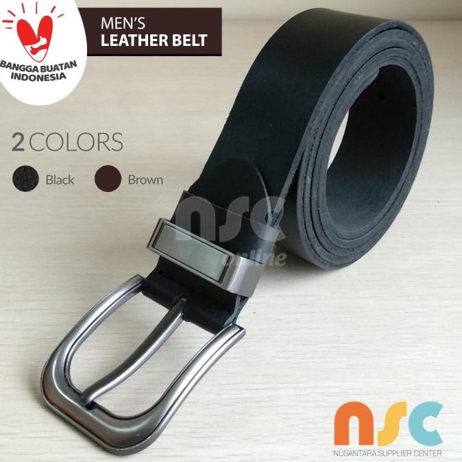 Original Sabuk Kulit Sapi Asli Garut / Ikat Pinggang Pria Polos 4CM
