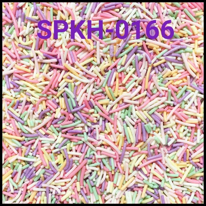 

DISKON SPKH-0166 SPRINKLES SPRINKLE SPRINKEL 500GR MESES WARNA PASTEL !