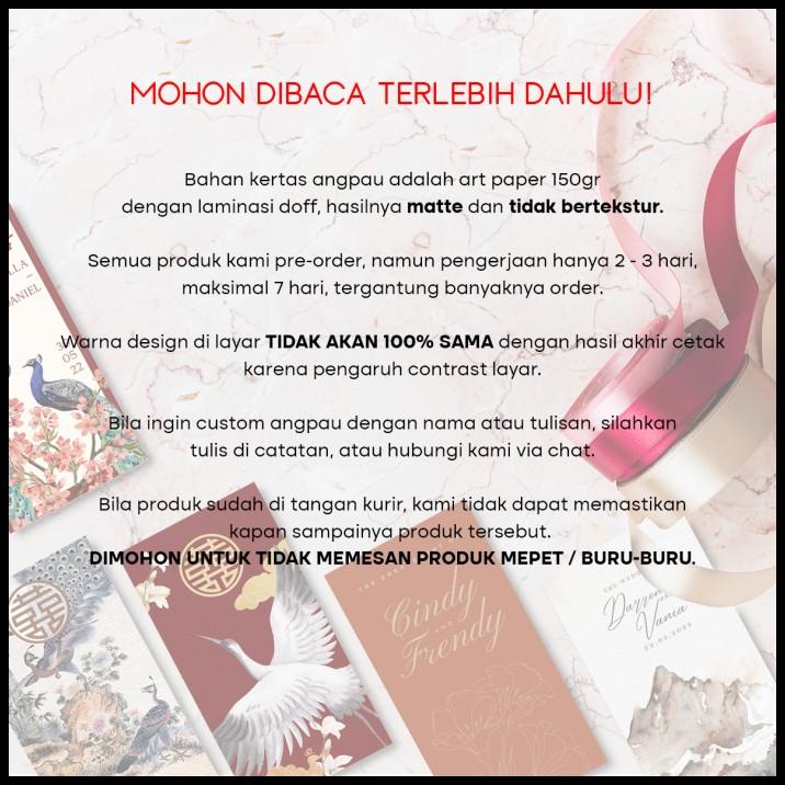 

GRATIS ONGKIR CUSTOM ANGPAO WEDDING / ENGAGEMENT / SANGJIT / TUNANGAN / TINGJING !!!