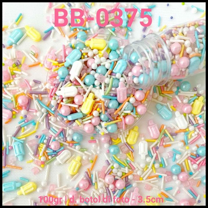 

DISKON BB-0375 SPRINKLES SPRINKLE 100 GRAM POPSICLE ES KRIM ICE CREAM PASTEL