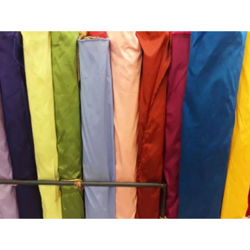 KAIN TAFETA KAIN POLOS/BAHAN TAFFETA PER SETENGAH METER COD