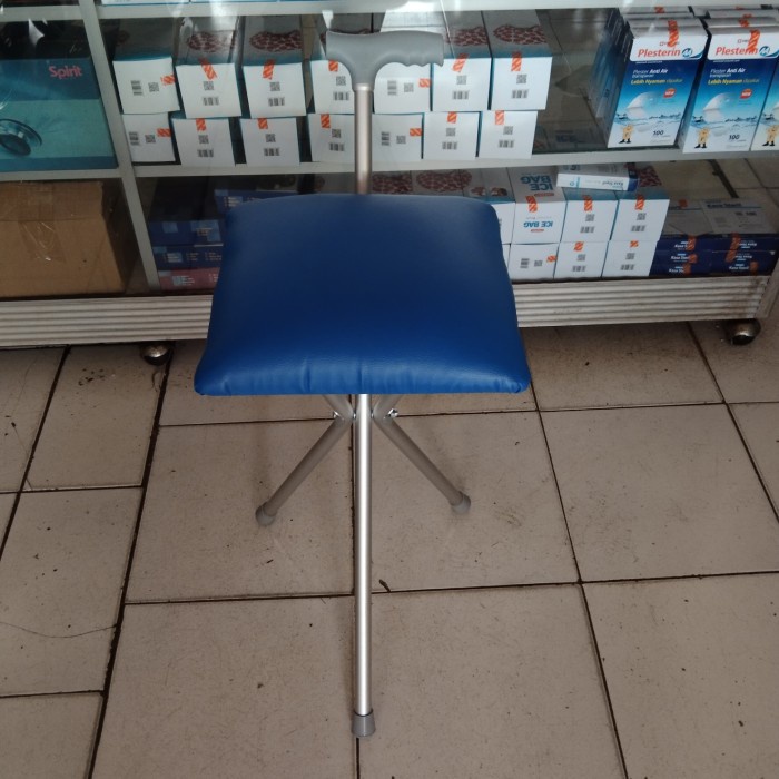 Promo Tongkat Duduk Lipat Kursi Sholat Merk Onemed Empuk Pakai Busa