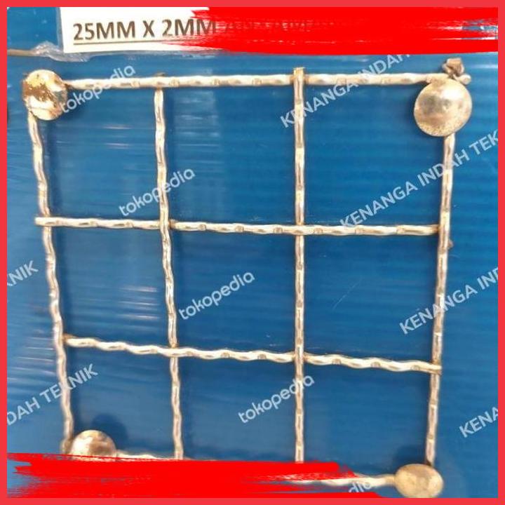 

(KENA) KAWAT WIREMESH STAINLESS SS304 25MM X 2MM X 1METER ( ANYAMAN CACING )