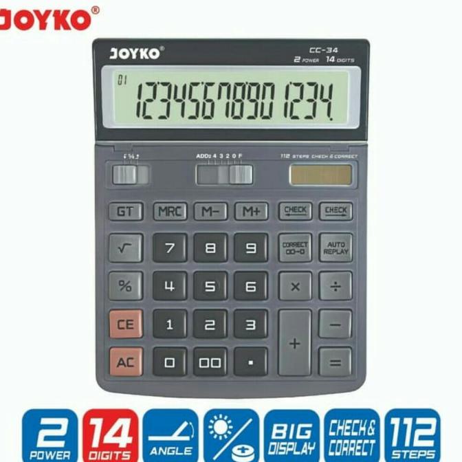 

kalkulator joyko cc 34/kalkulator 14 digits