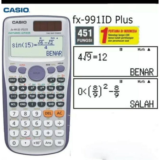 

KALKULATOR CASIO SCIENTIFIC FX -991 ID PLUS BARU