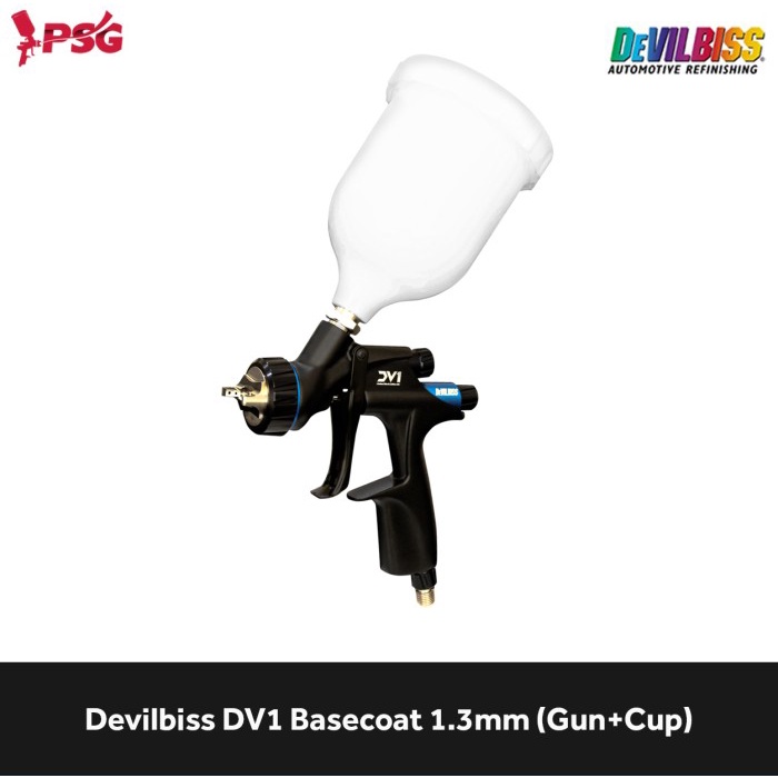 ✅Baru Devilbiss Dv1 Basecoat 1.3Mm GunCup Limited