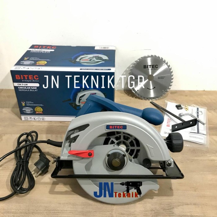 ✅New Mesin Gergaji Kayu 7 Inch Bitec Cm 7 Circular Saw 7 Bitec Cm 7 Terbatas