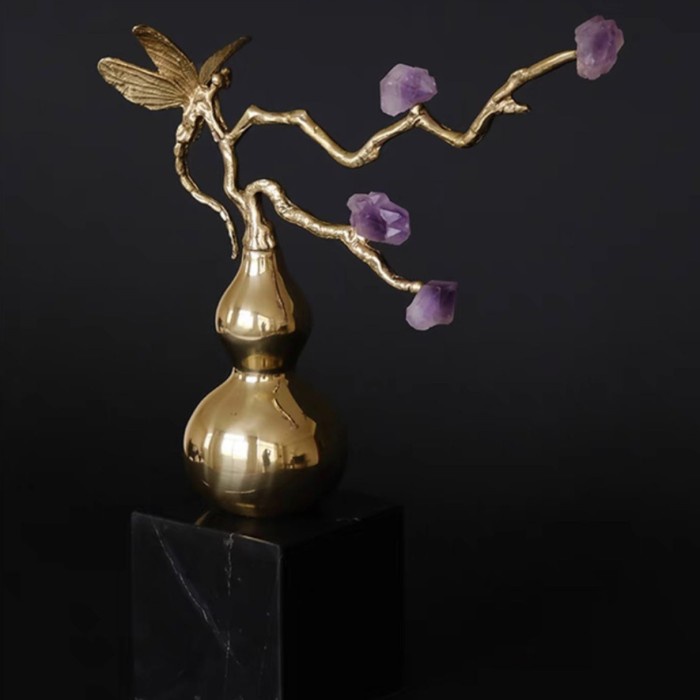 [Ori] Amethyst Gourd Decoration // Dekorasi // Batu Kristal Terbatas