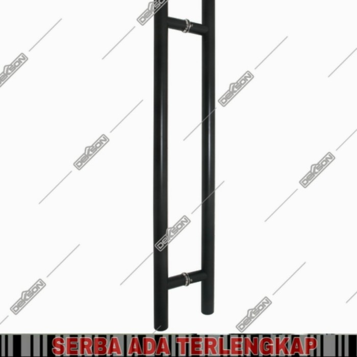 [Ori] Handle H Dekson Black 80X120/Handel Pintu Kaca Dekson Hitam Original Berkualitas