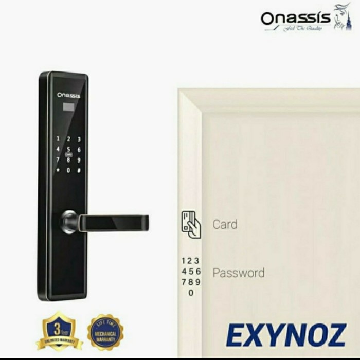 [Ori] Kunci Pintu Digital Onassis Exynoz  Digital Lock  Smart Lock Berkualitas
